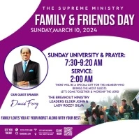 FAMILY & FRIENDS DAY Instagram Post template