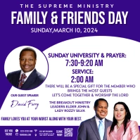 FAMILY & FRIENDS DAY Instagram Post template