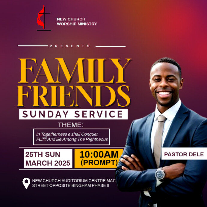 Copy of family & friends template flyer | PosterMyWall