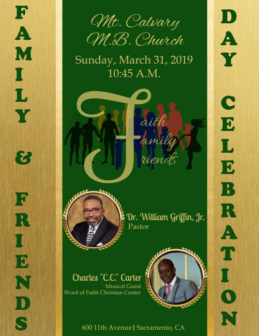 Family & Friends Day Flyer (US Letter) template