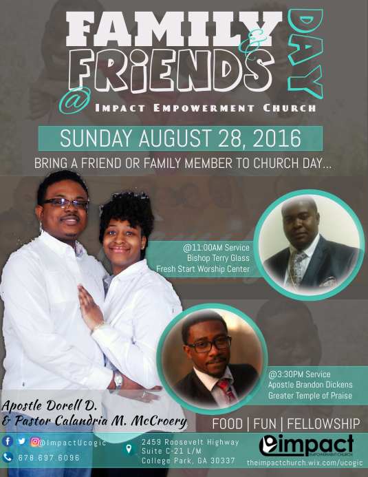 Family & Friends Day 2016 Flyer Ulotka (US Letter) template