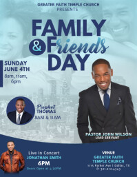 Family & Friends Day Flyer (US Letter) template