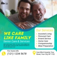 Senior Care Service ad Message Instagram template