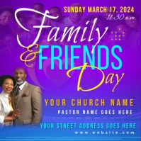 Family and Friends Day Publicação no Instagram template