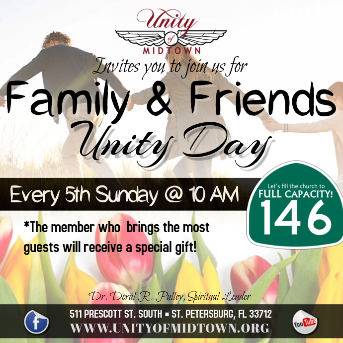 Family and Friends day Copertina album template