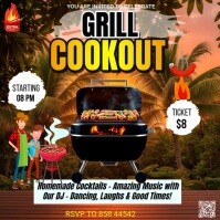 family barbecue Message Instagram template