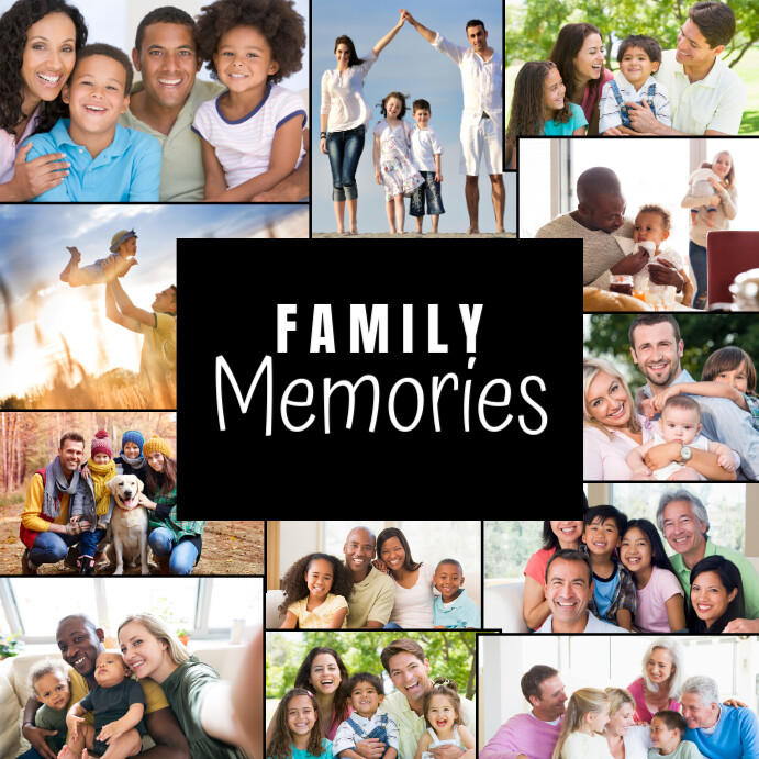 Family collage design Template | PosterMyWall