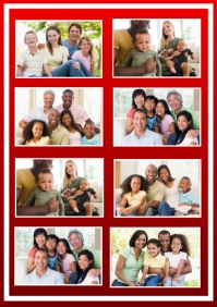 Family collage A4 template