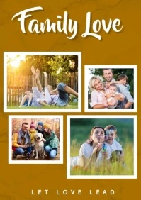 Family Collage A5 template