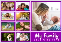 Family collage A4 template