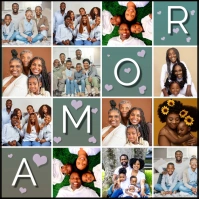 Family Collage Square (1:1) template