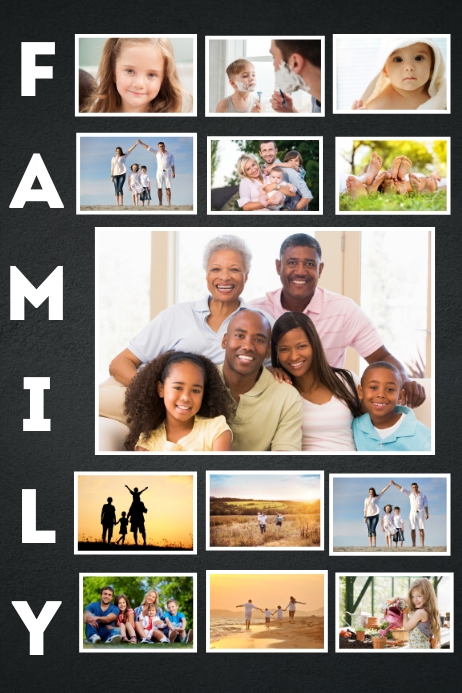 Family collage template | PosterMyWall