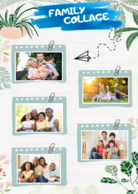 Family Collage Template A6