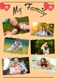 Family Collage Template A5