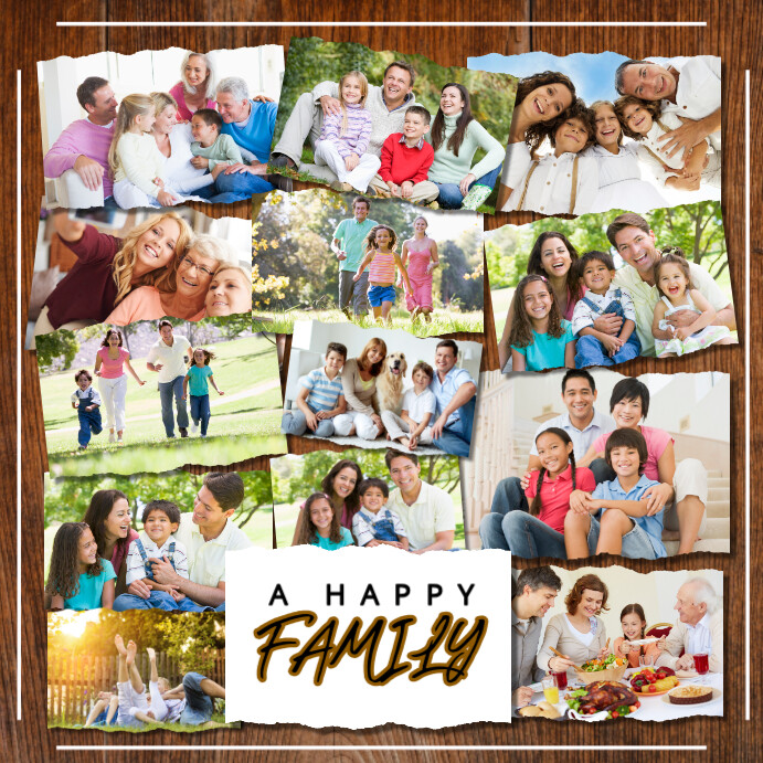 Family Collage template | PosterMyWall