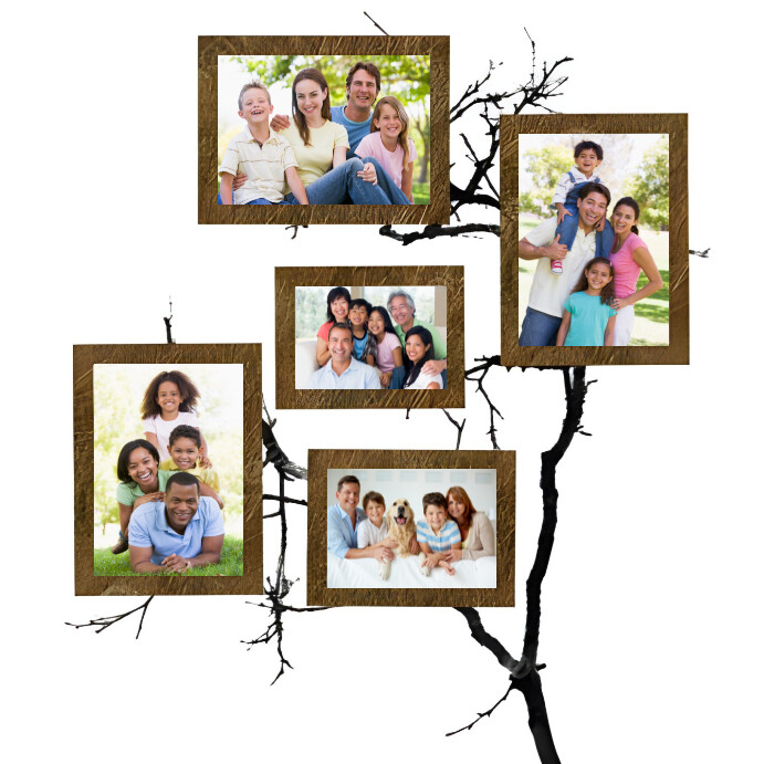 Family Collage tree Template | PosterMyWall