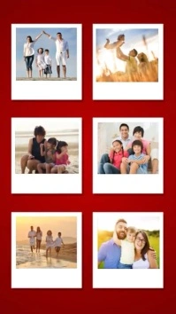 Family Collage video Digital Display (9:16) template
