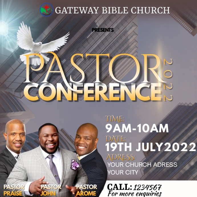 FAMILY CONFERENCE FLYER TEMPLATE Instagram Post