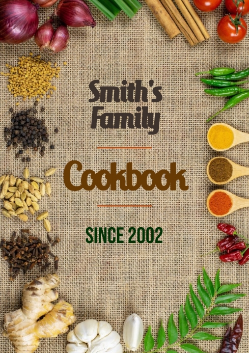 Cooking Cover Design Cookbook Cover Template