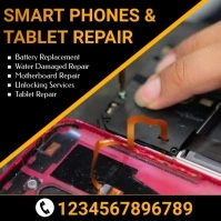 mobile repair flyer Logo template