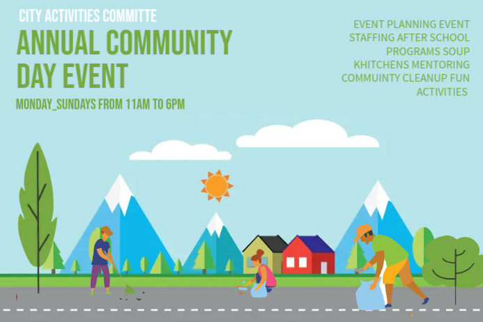 Free Community Day Flyer Templates | PosterMyWall