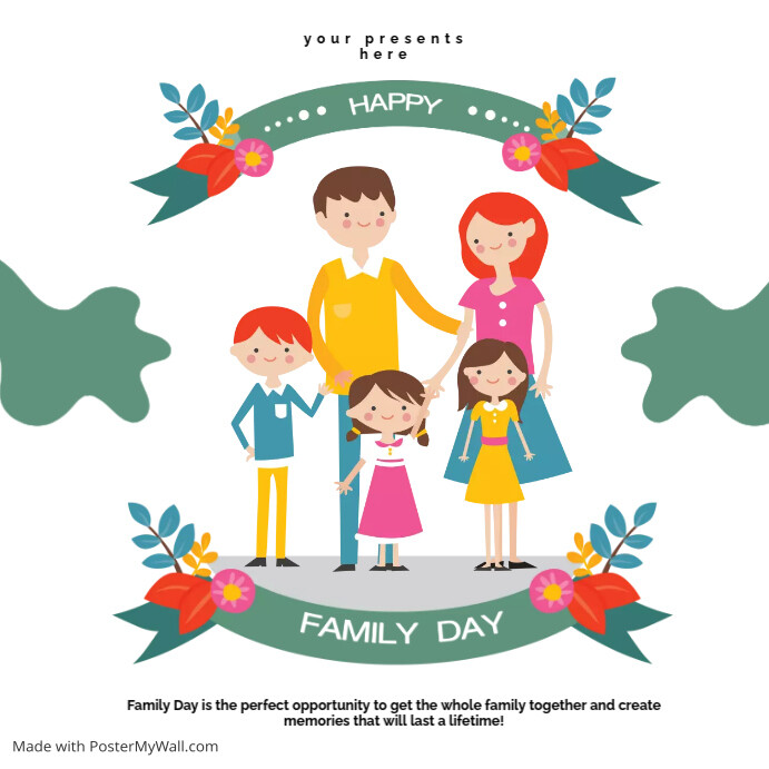 FAMILY DAY Instagram-opslag template