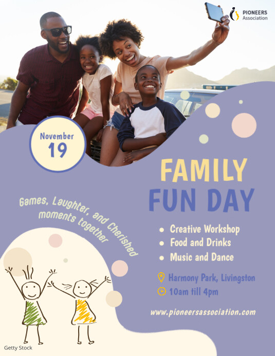 Family Day design Pamflet (VSA Brief) template