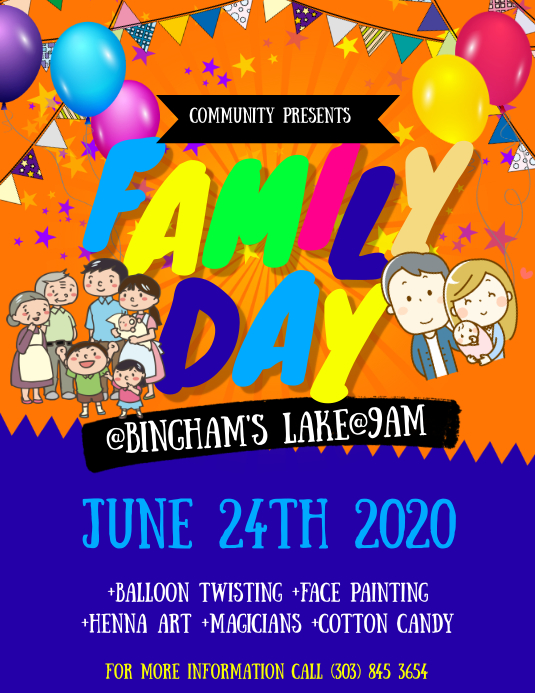 Family Day Flyer Template PosterMyWall