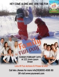 FAMILY DAY FLYER Volante (Carta US) template