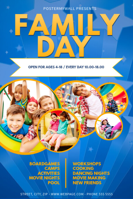 Family Day Flyer Template