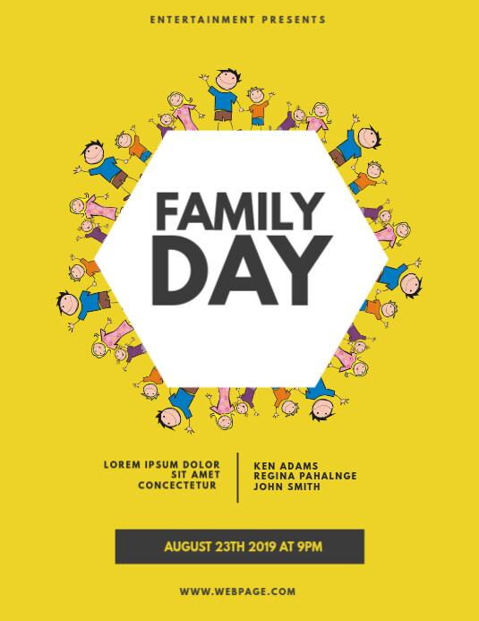 family day Flyer Template PosterMyWall