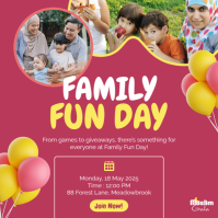 Family Day Instagram Template Wpis na Instagrama