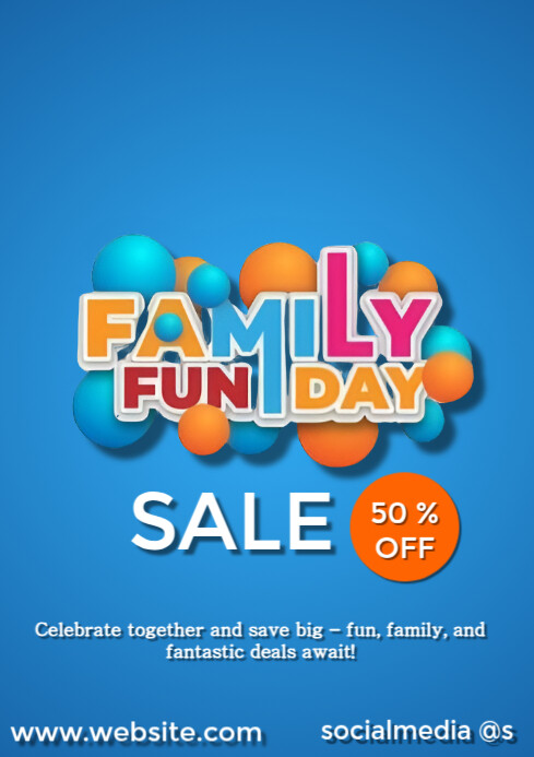 Family Day Poster Template | PosterMyWall