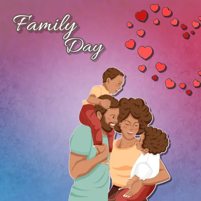 Family day poster template postermywall