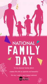 Family Day Wish Post Instagram Story template