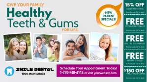 Family Dental Twitter Post template