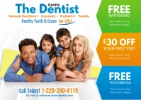 Family Dentist Postcard template