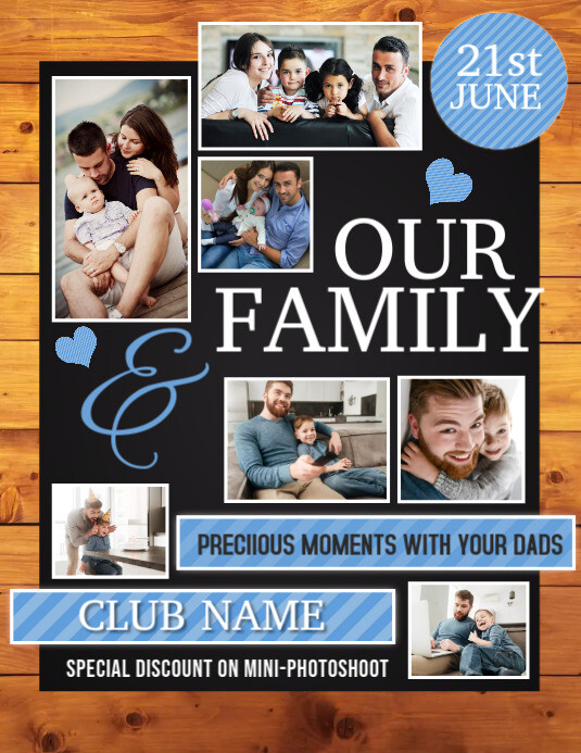 Family flyers,Photography session Ulotka (US Letter) template
