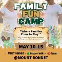 Family Fun Camp Event Message Instagram template