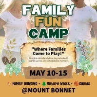 Family Fun Camp Event Instagram Post template