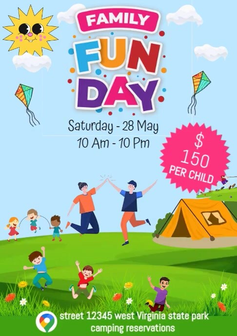 Copy of Family fun day | PosterMyWall