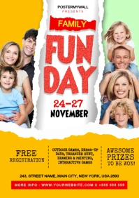 family fun day A4 template