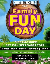 Family fun day Flyer (US Letter) template