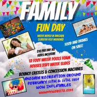 family fun day Instagram na Post template