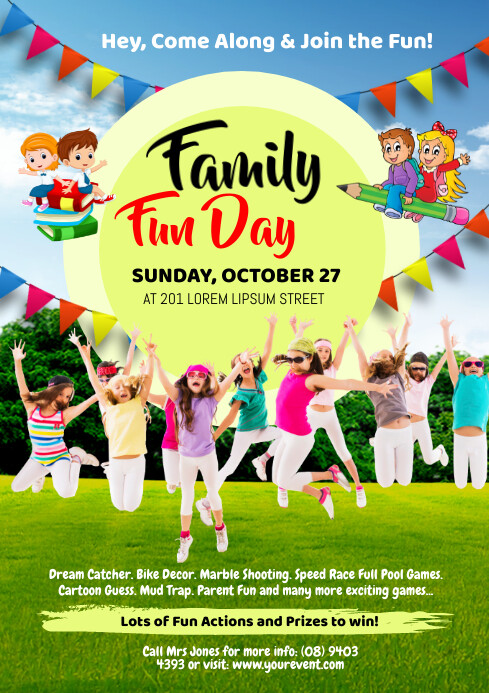 Family fun day Template | PosterMyWall