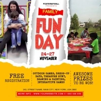 family fun day Instagram Post template