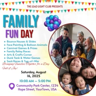 Family Fun Day Square (1:1) template