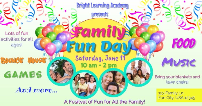 Family Fun Day Template | PosterMyWall
