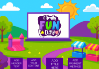 family fun day A4 template
