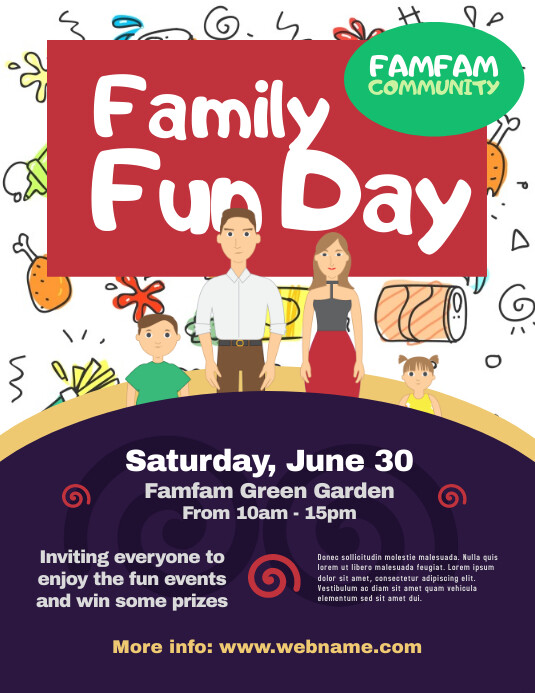 Family Fun Day Flyer Template PosterMyWall